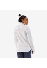 quechua - Polar turystyczny damski Quechua SH500 Mountain Warm. Kolor: biały. Materiał: polar. Sezon: zima. Sport: turystyka piesza