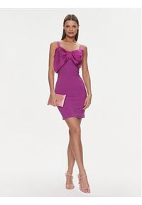 Rinascimento Sukienka koktajlowa CFC0117420003 Fioletowy Slim Fit. Kolor: fioletowy. Materiał: syntetyk. Styl: wizytowy #2