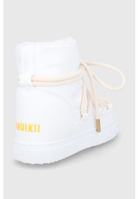 Inuikii Śniegowce skórzane kolor biały. Nosek buta: okrągły. Zapięcie: sznurówki. Kolor: biały. Materiał: skóra. Obcas: na obcasie. Wysokość obcasa: niski #3