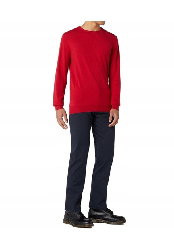 Wrangler - WRANGLER CREW KNIT MĘSKI SWETER RED W8A0PDX47 112132358