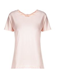Born2be - Jasnoróżowy T-shirt Aclurgh. Kolor: różowy. Materiał: dzianina. Długość rękawa: krótki rękaw. Długość: krótkie #2