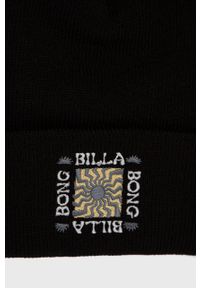Billabong czapka kolor czarny z grubej dzianiny. Kolor: czarny. Materiał: dzianina #3