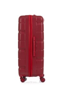 Ochnik - Komplet walizek na kółkach 19'/24'/28'. Kolor: czerwony. Materiał: materiał, poliester, guma #8