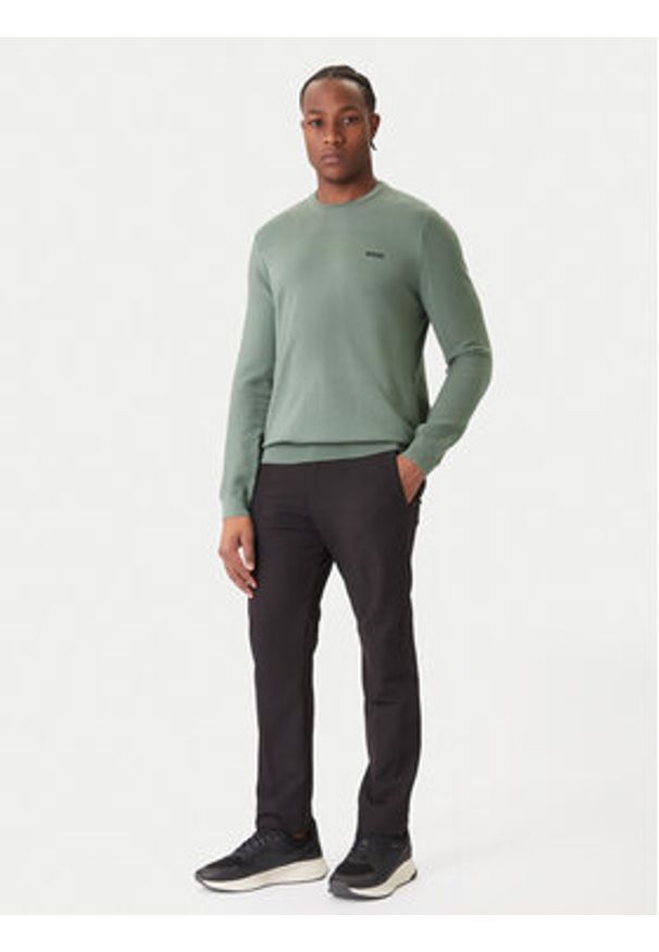 BOSS Sweter Momentum-X CN 50547507 Zielony Regular Fit. Kolor: zielony. Materiał: wełna, syntetyk