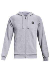 Bluza sportowa męska Under Armour Rival Fleece FZ Hoodie. Typ kołnierza: kaptur. Kolor: szary. Sport: fitness #1