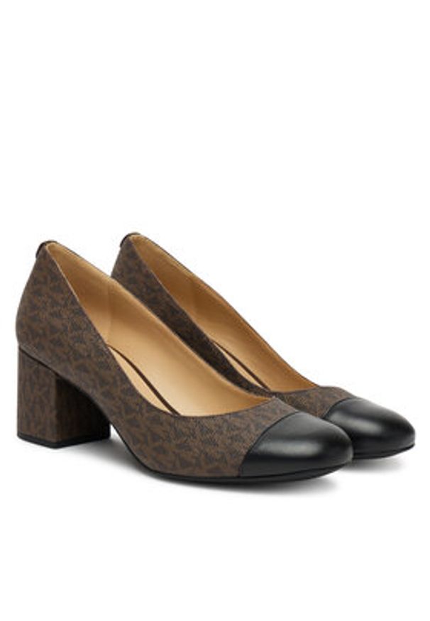 MICHAEL Michael Kors Czółenka Perla Flex 40T5PLMP1B Brązowy. Kolor: brązowy. Materiał: skóra