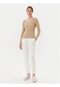 Guess Bluzka V4BP07 K8RT2 Beżowy Regular Fit. Kolor: beżowy. Materiał: wiskoza #4