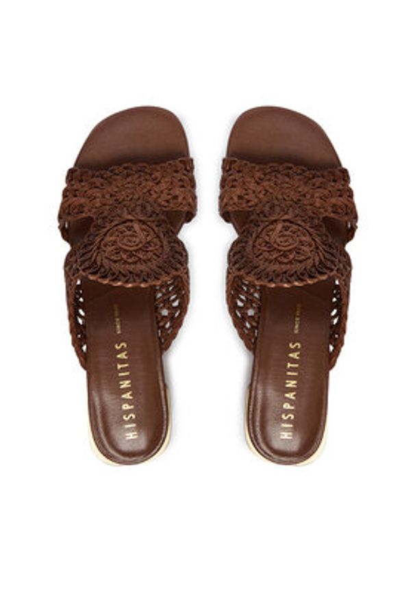 Hispanitas Klapki HV264602 C001 Brązowy. Kolor: brązowy. Materiał: materiał