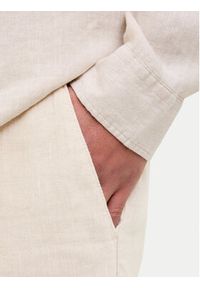 Jack & Jones Chinosy St. Karl 12253120 Beżowy Loose Leg. Kolor: beżowy. Materiał: len #5