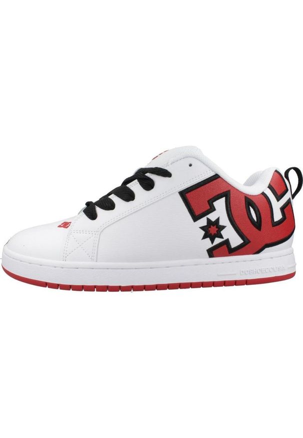 DC Shoes - Tenisówki Dc Model Court Graffik M Kolor Biały. Kolor: biały. Materiał: syntetyk, tkanina, skóra