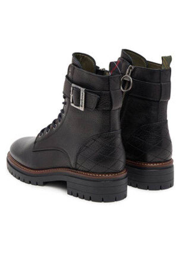 Barbour Trzewiki Heidi LFO0637BK51 Czarny. Kolor: czarny. Materiał: skóra