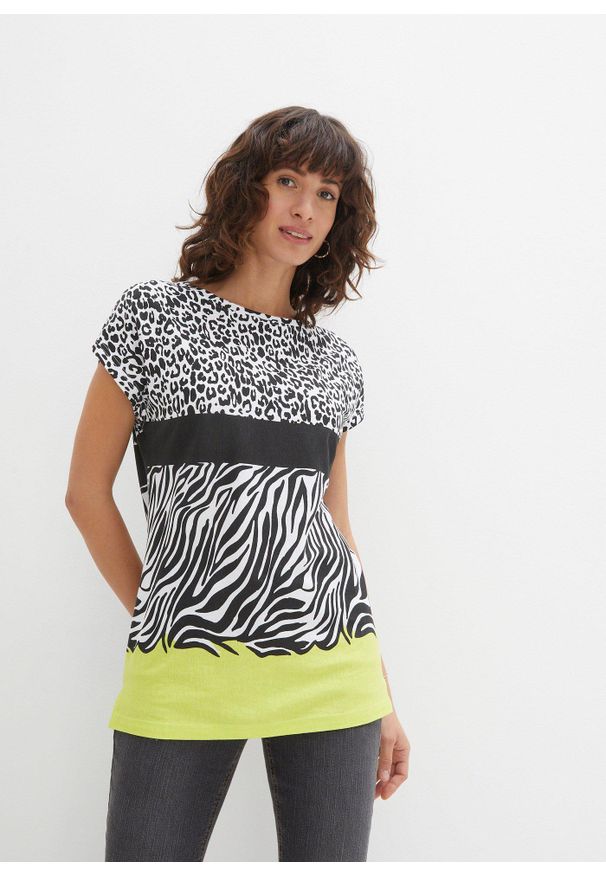 bonprix - Shirt z miękkiego materiału z wiskozą. Kolor: czarny. Materiał: materiał, wiskoza