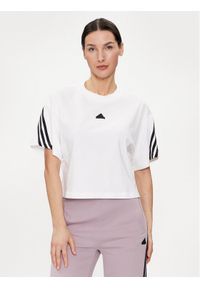 Adidas - adidas T-Shirt Future Icons 3-Stripes IV5270 Biały Relaxed Fit. Kolor: biały. Materiał: bawełna #1