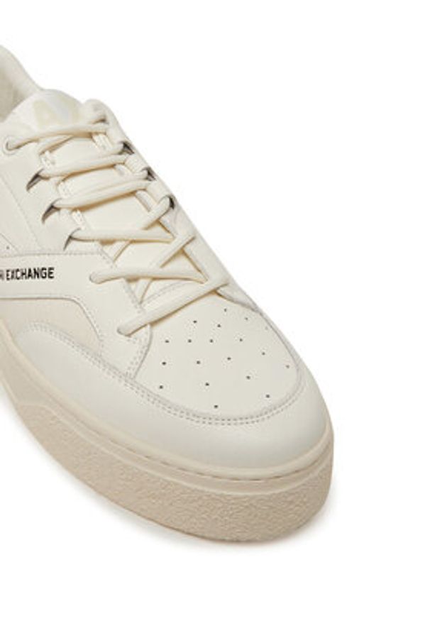 Armani Exchange Sneakersy XUX260 XV954 00894 Écru. Materiał: skóra