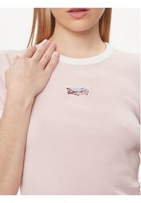 Levi's® T-Shirt Graphic Ringer A3523-0060 Różowy Slim Fit. Kolor: różowy. Materiał: bawełna #3