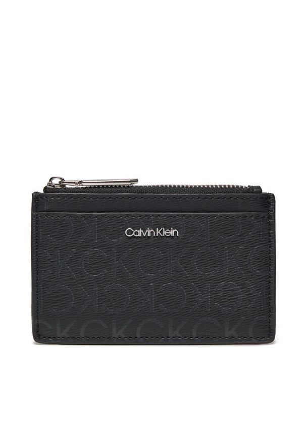Calvin Klein Mały Portfel Damski Ck Must Lg Cardholder_Epi Mono K60K611935 Czarny. Kolor: czarny