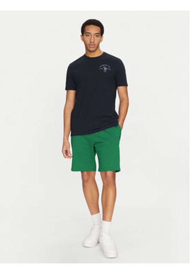 U.S. Polo Assn. Szorty sportowe MUP3354 Zielony Regular Fit. Kolor: zielony. Materiał: bawełna. Styl: sportowy
