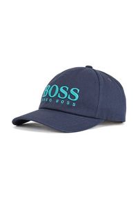 BOSS - Boss Czapka z daszkiem Fero-4 50446975 Granatowy. Kolor: niebieski. Materiał: bawełna