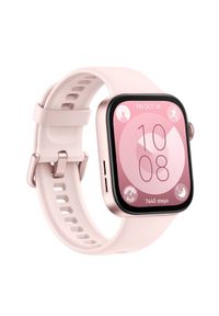 HUAWEI - Smartwatch Huawei Watch Fit 3 Różowy. Rodzaj zegarka: smartwatch. Kolor: różowy. Styl: elegancki, wakacyjny, sportowy