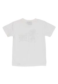 LEONE 1947 APPAREL - Dziecięca koszulka Leone z krótkim rękawkiem College. Kolor: biały. Długość rękawa: krótki rękaw. Długość: krótkie. Sport: joga i pilates