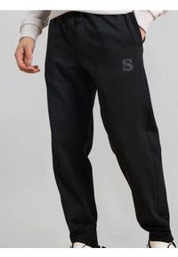 Sinsay - Spodnie jogger - czarny. Kolor: czarny