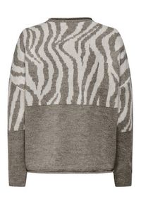 only - ONLY Sweter Jade 15294969 Brązowy Regular Fit. Kolor: brązowy. Materiał: syntetyk #3