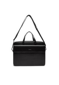 Calvin Klein Torba na laptopa Vertical Lines K50K512257 Czarny. Kolor: czarny. Materiał: skóra #3