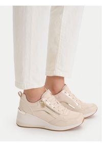 Nine West Sneakersy CEO-AMINA-02 Beżowy. Kolor: beżowy. Materiał: materiał #1