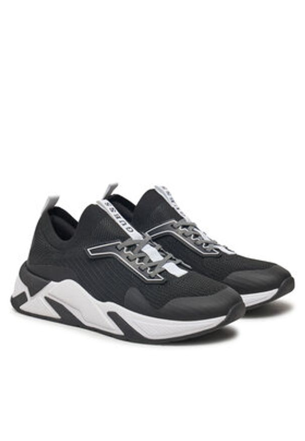 Guess Sneakersy FLPGAX FAB12 Czarny. Kolor: czarny. Materiał: skóra