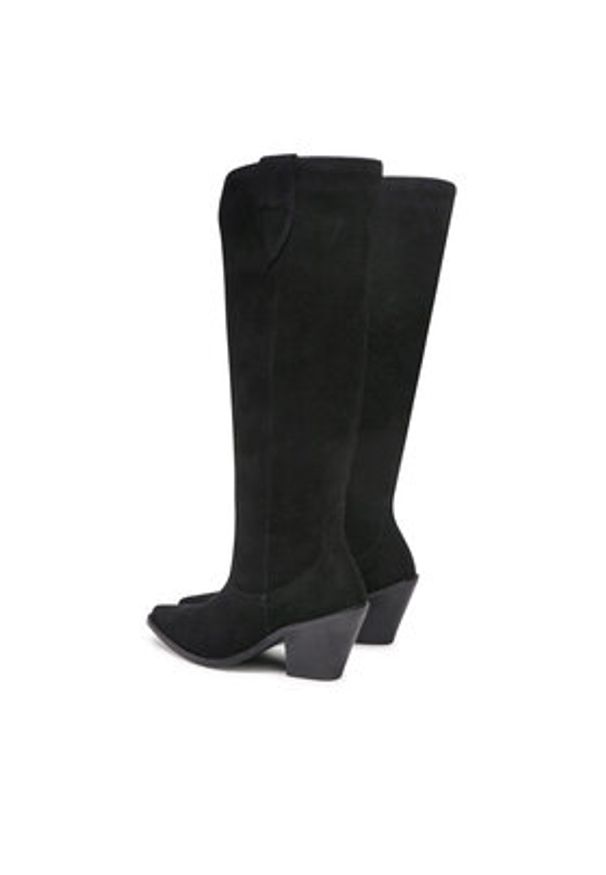 Lasocki Kowbojki V441 Czarny. Kolor: czarny. Materiał: skóra, zamsz