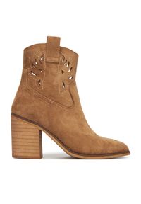 DeeZee Botki 220565-1 Brązowy. Kolor: brązowy. Materiał: materiał
