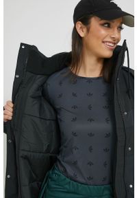 adidas Originals kurtka damska kolor czarny zimowa oversize. Kolor: czarny. Materiał: materiał. Sezon: zima #2