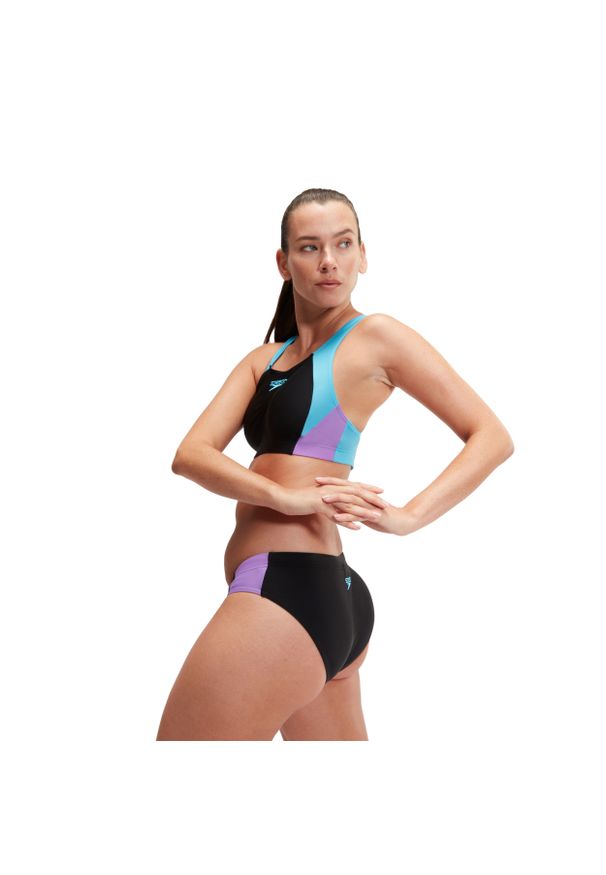Strój kąpielowy dwuczęściowy damski Speedo Colourblock. Kolor: czarny