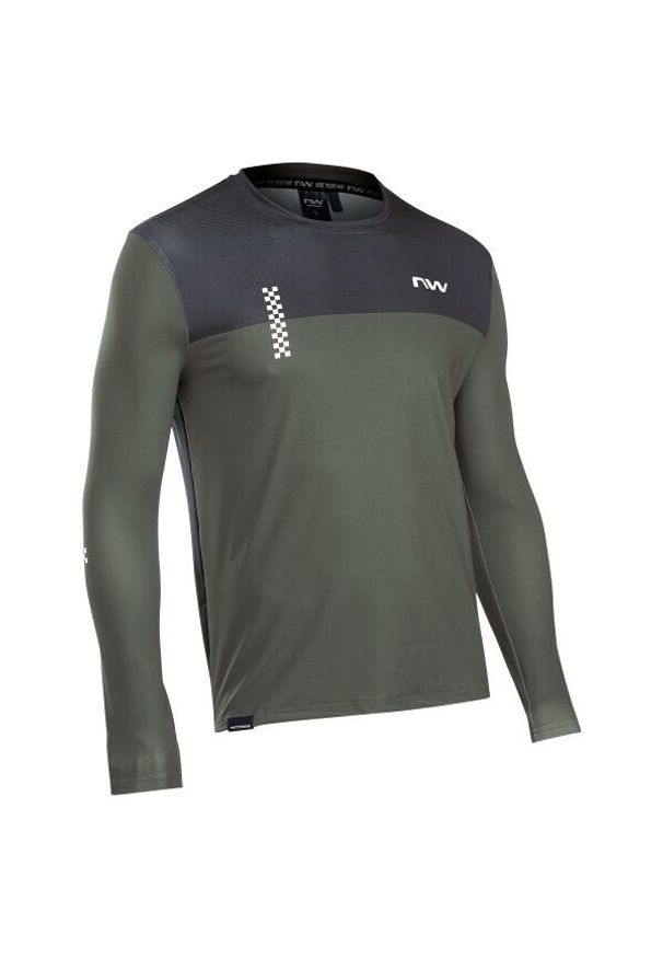 NORTHWAVE - Dżersej z długim rękawem Northwave Xtrail 2. Kolor: zielony. Materiał: jersey. Długość rękawa: długi rękaw. Długość: długie. Sport: kolarstwo