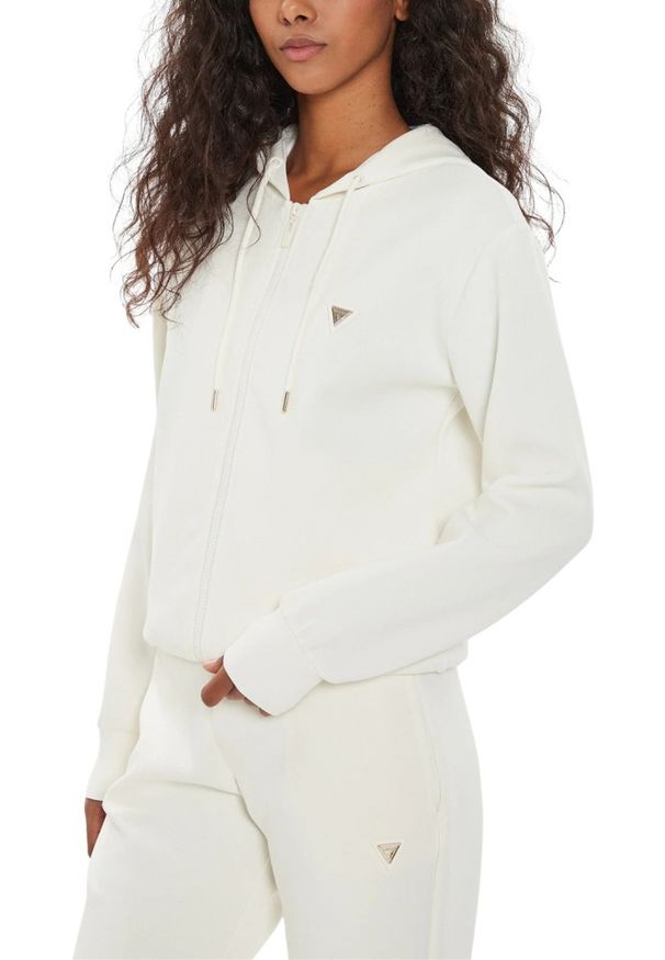 Guess - GUESS Damska bluza w kolorze ecru Olympe, Rozmiar M. Kolor: beżowy