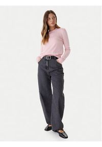 Calvin Klein Sweter LV044D370G Różowy Regular Fit. Kolor: różowy. Materiał: syntetyk