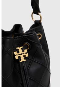 Tory Burch torebka skórzana kolor czarny. Kolor: czarny. Materiał: skórzane #2
