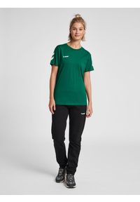 Koszulka sportowa z krótkim rękawem damska Hummel hmlGO cotton. Kolor: zielony. Długość rękawa: krótki rękaw. Długość: krótkie. Sport: piłka nożna #2