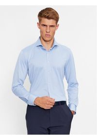 BOSS - Boss Koszula P-Hank-Spread-C1-222 50503533 Błękitny Slim Fit. Kolor: niebieski. Materiał: syntetyk