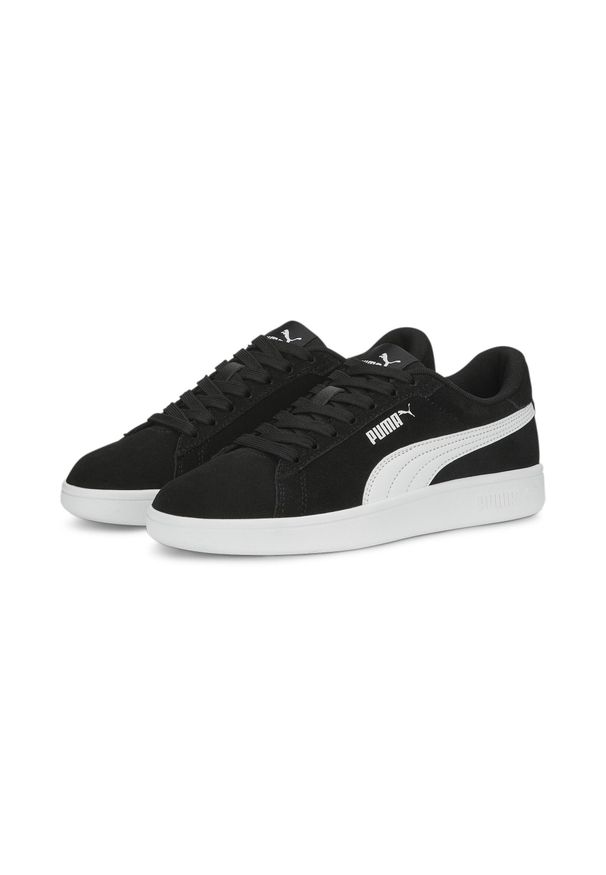 Puma - Młodzieżowe sneakersy Smash 3.0 Suede PUMA Black White. Kolor: biały, czarny, wielokolorowy. Materiał: zamsz. Model: Puma Suede