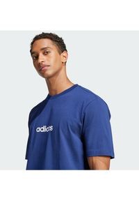 Adidas - adidas T-Shirt Essentials Linear JE8999 Granatowy Regular Fit. Kolor: niebieski. Materiał: bawełna #4