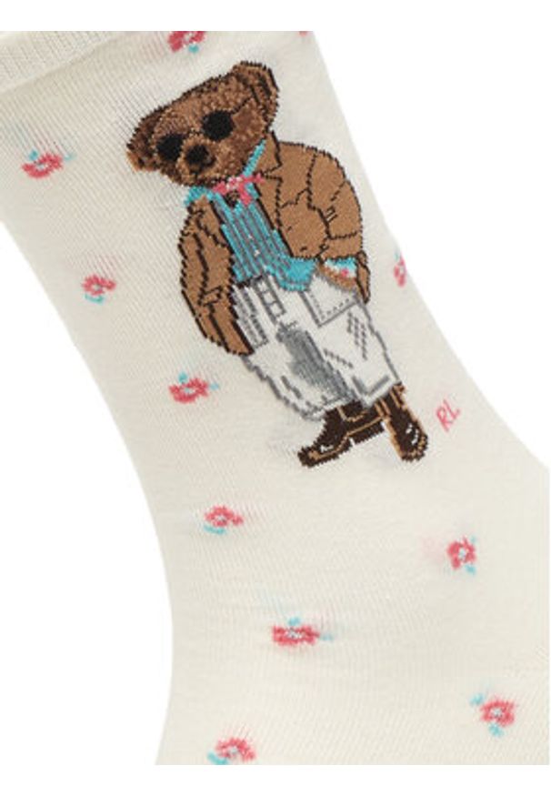 Polo Ralph Lauren Skarpety długie 455P10244001 Écru. Materiał: bawełna