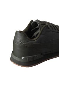 Puma - Męskie Buty Sportowe St Runner V3 Z Krowiej Skóry. Kolor: czarny. Materiał: skóra. Sport: turystyka piesza