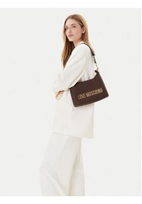 Love Moschino - LOVE MOSCHINO Torebka JC4025PP1NKD0301 Brązowy. Kolor: brązowy. Materiał: skórzane #4