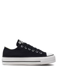 Converse Trampki Chuck Taylor All Star Lift Ox 560250C Czarny. Kolor: czarny. Materiał: materiał