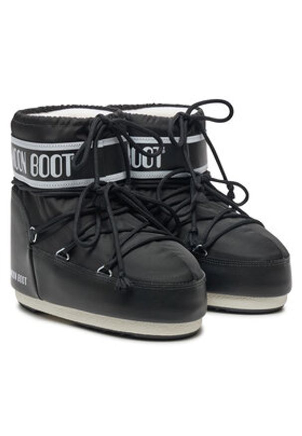 Moon Boot Śniegowce 80D1409340 Czarny. Kolor: czarny. Materiał: skóra