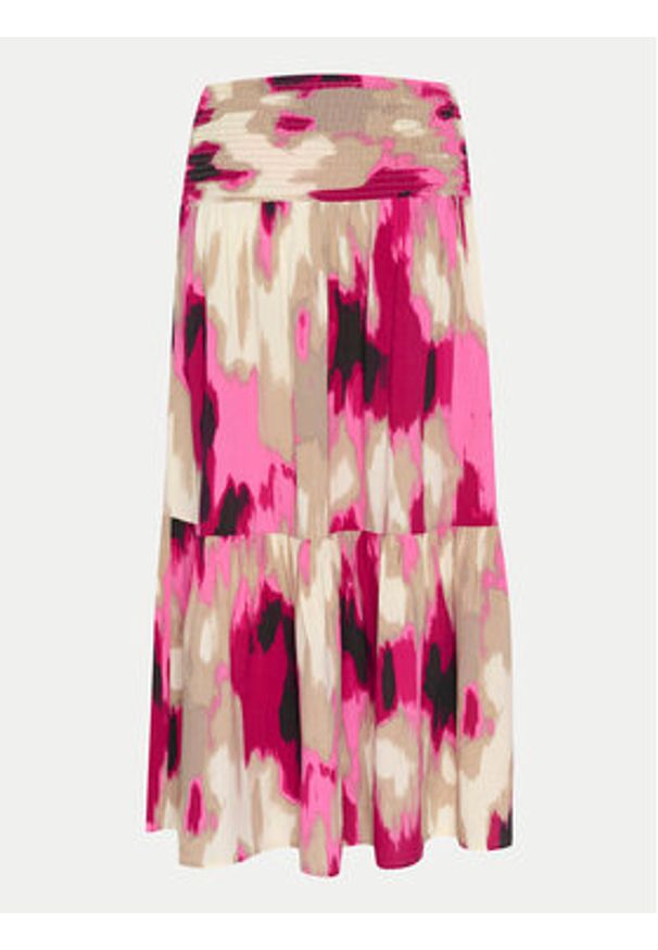 Kaffe Spódnica maxi 10508816 Różowy Regular Fit. Kolor: różowy. Materiał: wiskoza