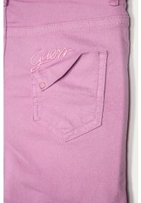 Guess - Szorty jeansowe dziecięce 116-176 cm. Okazja: na co dzień. Kolor: różowy. Materiał: jeans. Styl: casual #3