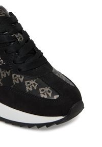 DKNY Sneakersy Naples K3522140 Czarny. Kolor: czarny. Materiał: materiał #2