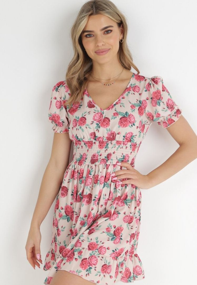 mami Różowa sukienka Mohito mini 0768X-39X / 2778883 - Sukienki